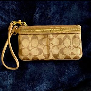 Vintage Coach Beaded Wristlet